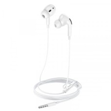 Дротові навушники HOCO M101 Pro Crystal sound wire-controlled with mic 3.5mm White